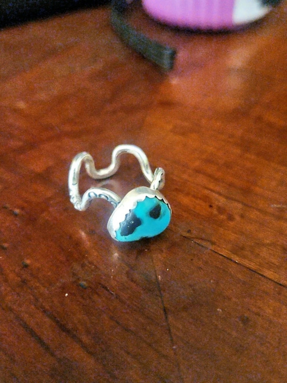 Native Sterling Silver Turquoise Ring